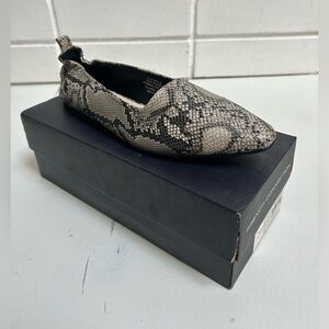 French Connection "The Emme" snake print ballet flats size 10/11